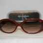 Brand New Calvin Klein Red Horn Sunglasses: Mod. 823S (176) 54-17 & Case