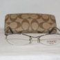 Brand New Coach Grey Eyeglasses: Mod. Denise & Case