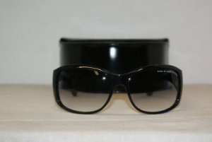 Brand New Marc By Marc Jacobs Shiny Black Sunglasses: Mod. 120 (0D28) & Case