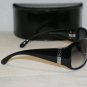 Brand New Marc By Marc Jacobs Shiny Black Sunglasses: Mod. 120 (0D28) & Case