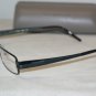 Brand New BCBG Maxazria Blue Ink Eyeglasses: Mod. Enzo 52-17 & Case