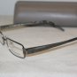 Brand New BCBG Maxazria Pewter Eyeglasses: Mod. Enzo 52-17 & Case