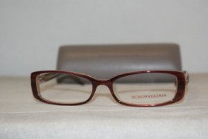 Brand New BCBG Maxazria Wine Eyeglasses: Mod. Sasha 54-17 & Case