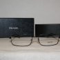 Brand New Prada Black Eyeglasses: Mod. VPR 50N (1BO-1O1) 54-17 & Case