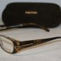 New Tom Ford Clear Brown Eyeglasses: Mod. TF 5075 (U45) 53-15 & Case