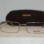 New Tom Ford Shiny Gold Metal Eyeglasses: Mod. TF 5166 (028) 54-18 & Case