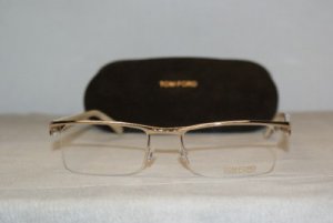 New Tom Ford Shiny Gold Eyeglasses: Mod. TF 5200 (028) 54-19 & Case