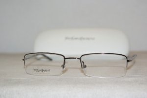 New Yves Saint Laurent YSL Light Brown Eyeglasses: Mod. 2103 (8X0) 49-19 & Case