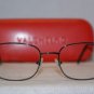 B. New Valentino Gunmetal Eyeglasses: Mod. 1179 & Case