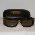 Brand New Gucci Dark Gold Sunglasses: Mod. 2968 & Case