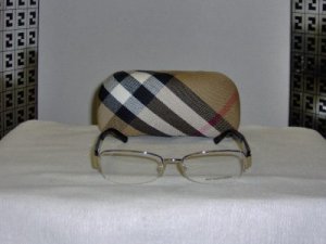 Brand New Burberry Gold Eyeglasses: Mod. 1093 & Case