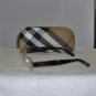 Brand New Burberry Gold Eyeglasses: Mod. 1093 & Case