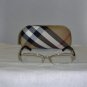 Brand New Burberry Gold Eyeglasses: Mod. 1093 & Case