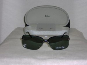 Brand New Christian Dior Silver Sunglasses: Mod. Dior 47 & Case