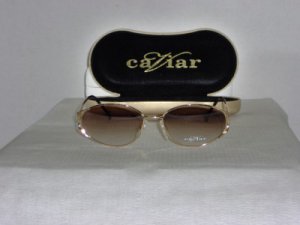 Brand New Caviar Gold Sunglasses: Mod. 6270 & Case