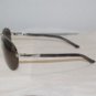 B. New Valentino Silver 0K4R Sunglasses Mod 5378 & Case