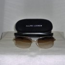 B. New Ralph Lauren Gold Sunglasses: Mod. 891 & Case