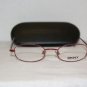 Brand New DKNY Red Eyeglasses: Mod. 6235 (550) & Case