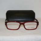 Brand New Dolce & Gabbana Red Eyeglasses: Mod. 3087 (1575) 52-17 & Case
