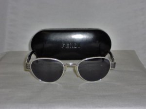 Brand New Fendi Palladium Sunglasses: Mod. 145 & Case