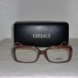 B. New Versace Light Brown Eyeglasses: Mod. 3014 & Case