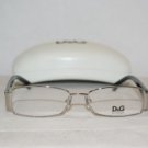 Brand New D&G Dolce & Gabbana Silver Eyeglasses: Mod. 5072 (061) 51-16 & Case