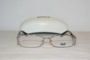 Brand New D&G Dolce & Gabbana Silver Eyeglasses: Mod. 5072 (061) 51-16 & Case