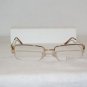 Brand New Christian Dior Gold Eyeglasses: Mod. 3553 52-19 & Case