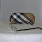Brand New Burberry Gold Eyeglasses: Mod. 1078 & Case