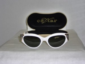 Brand New Caviar White Sunglasses: Mod. 3428 & Case