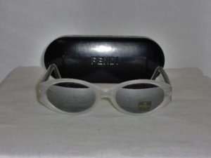 B. New Fendi Silver Snow Sunglasses: Mod. FS238 & Case
