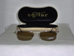 Brand New Caviar Gold Sunglasses: Mod. 1838 & Case