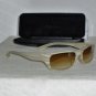 Brand New Calvin Klein Beige Sunglasses: 4046 & Case
