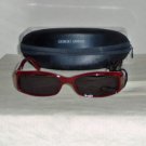 B. New Giorgio Armani Bordeaux Sunglasses: 428 & Case