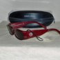 B. New Giorgio Armani Bordeaux Sunglasses: 428 & Case