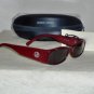 B. New Giorgio Armani Bordeaux Sunglasses: 428 & Case