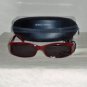 B. New Giorgio Armani Bordeaux Sunglasses: 428 & Case