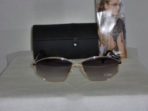 B. New Cazal Silver & Gold Sunglasses: Mod. 257 & Case