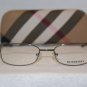 B. New Burberry Gunmetal Eyeglasses: Mod. 8978 & Case