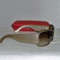 B New Emporio Armani Beige Sunglasses: Mod. 9385 & Case
