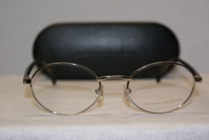 B. New Donna Karan Silver Eyeglasses: Mod. 114 & Case