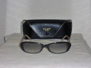 B. New Kate Spade Black Sunglasses: Mod. Rowen & Case