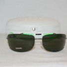 New Diesel Silver & Green Sunglasses: Mod. 0016 & Case