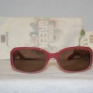 Brand New Juicy Couture Raspberry Pink Sunglasses: Mod. Fern (GA1P) 55-17 & Case