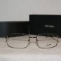 Brand New Prada Gunmetal Eyeglasses: Mod. VPR 51N (5AV-1O1) 55-17 & Case