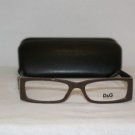 Brand New D&G Dolce & Gabbana Brown Eyeglasses: Mod. 1147 50-16 & Case