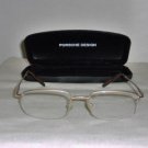 Brand New Porsche Gold Eyeglasses: Mod. 7002 & Case