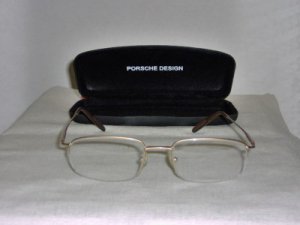 Brand New Porsche Gold Eyeglasses: Mod. 7002 & Case