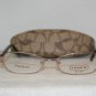 New Coach Light Brown Titanium Eyeglasses: Mod. Leslie (212AF) 53-16 & Case
