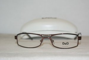 New D&G Dolce & Gabbana Brown Eyeglasses: Mod. 5039 (012) 50-15 & Case